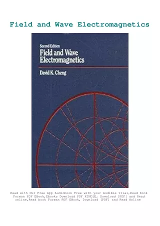 DOWNLOAD eBooks Field and Wave Electromagnetics