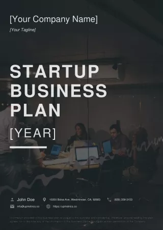 startup business plan