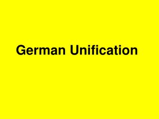 German Unification
