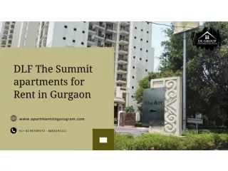 DLF The Summit apartments for Rent in Gurgaon | DLF The Summit