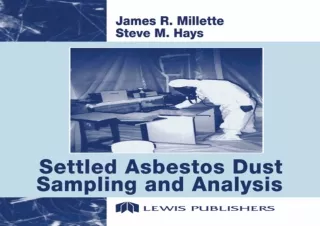 PDF DOWNLOAD Settled Asbestos Dust Sampling and Analysis