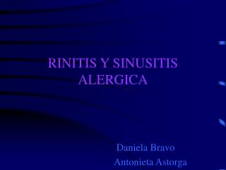 RINITIS Y SINUSITIS ALERGICA