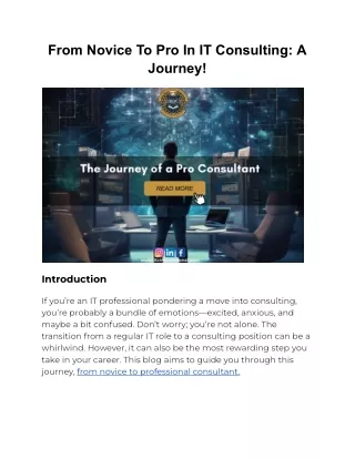 From Novice To Pro In IT Consulting_ A Journey