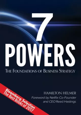 [PDF READ ONLINE] 7 Powers: The Foundations of Business Strategy