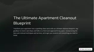 The Ultimate Apartment Cleanout Blueprint Tips and Tricks