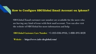 How do I Configure SBCGlobal email account on Iphone?  +1-877-422-4489