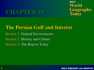 The Persian Gulf and Interior