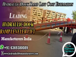 Dock Leveler Ramp Lift, Dock Ramp Lifting Equipment, Hydraulic Dock Ramp Price Chennai, India