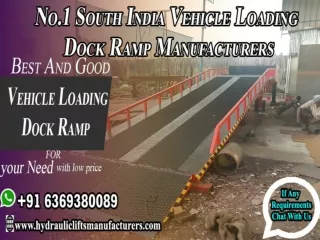 Vehicle Loading Dock Ramp, Heavy Duty Dock Ramp Lift, Container Loading Ramp Chennai, India