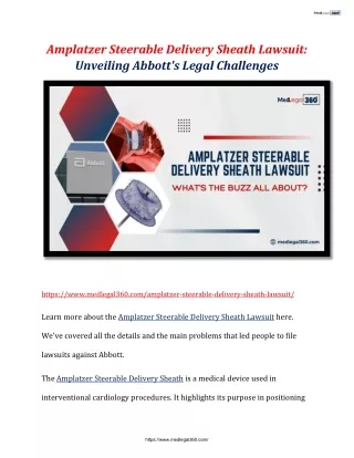 Amplatzer Steerable Delivery Sheath Lawsuit: Unveiling Abbott's Legal Challenges