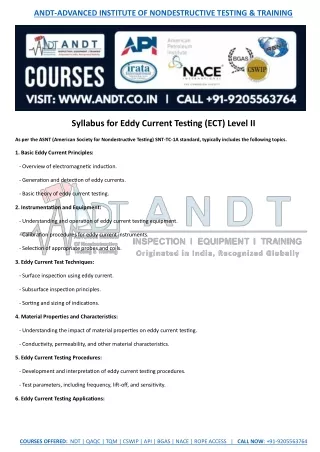 ECT SYLLABUS