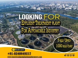 Effluent Treatment Plant, Effluent Water Plant Manufacturers, ETP Consultant, Effluent Plant Installation Chennai