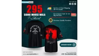 Sidhu Moose Wala T Shirt 295 at Punjabi Adda