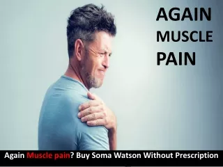 Buy Watson Soma Carisoprodol 350mg to muscle pain