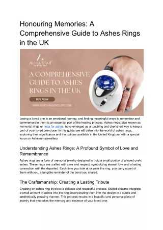 Honouring Memories_ A Comprehensive Guide to Ashes Rings in the UK