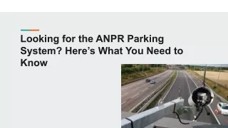 ANPR Parking System