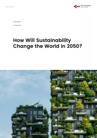 How Will Sustainability Change the World in 2050?