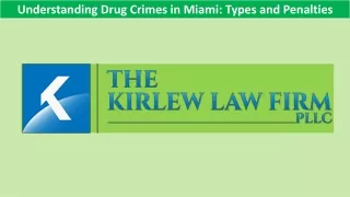 Understanding Drug Crimes in Miami Types and Penalties