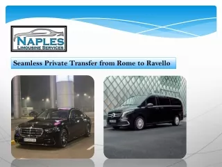 Seamless Private Transfer from Rome to Ravello