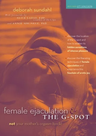 DOWNLOAD/PDF Female Ejaculation and the G-Spot