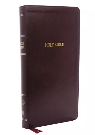 [PDF READ ONLINE] KJV Holy Bible, Super Giant Print Reference Bible, Deluxe Burgundy