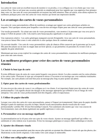 Les meilleures pratiques pour des cartes de voeux personnalisées réussies