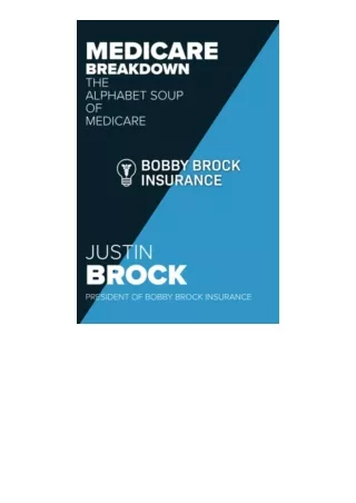 PDF read online Medicare Breakdown The Alphabet Soup of Medicare full