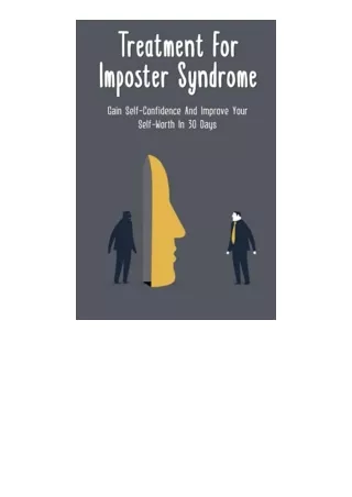 Ebook Download Treatment For Imposter Syndrome Gain Self Confidence And Improve