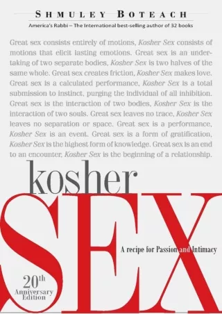 [PDF] READ] Free Kosher Sex A recipe for Passion and Intimacy android