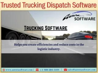 Trusted Trucking Dispatch Software