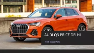 Audi Q3 Price Delhi