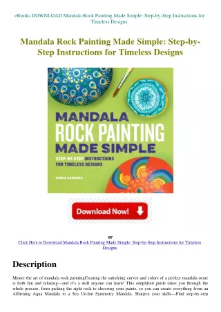 eBooks DOWNLOAD Mandala Rock Painting Made Simple Step-by-Step Instructions for