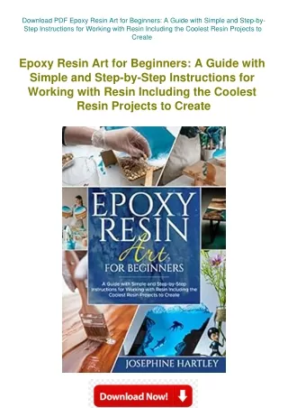 Download PDF Epoxy Resin Art for Beginners A Guide with Simple and Step-by-Step