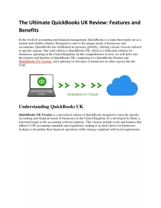 The Ultimate QuickBooks UK Review: Features and Benefits