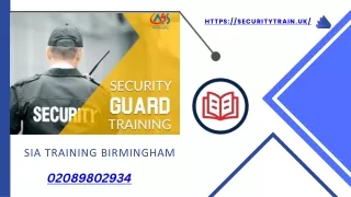 Sia training in Birmingham