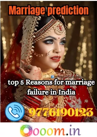 Marriage prediction_ top 5 Reasons for marriage failure in India