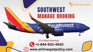 How to manage my booking in Southwest Airlines?