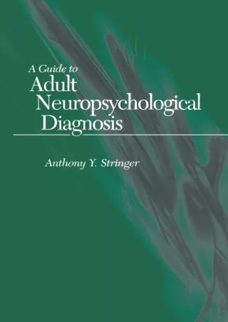 $PDF$/READ/DOWNLOAD Guide to Adult Neuropsychological Diagnosis