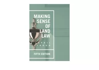 Ebook download Making Sense of Land Law unlimited