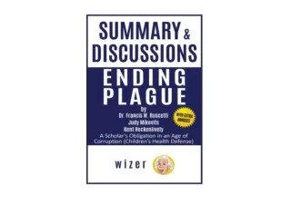 Kindle online PDF Summary and Discussions of Ending Plague By Dr Francis Ruscett