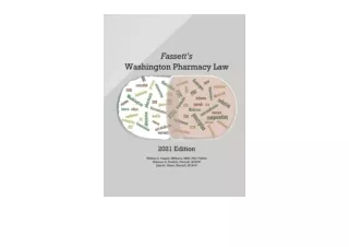 Ebook download Fassetts Washington Pharmacy Law 2021 full