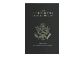 Ebook download Constitution of the United States US Constitution Declaration of