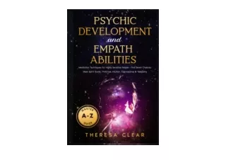 Download PDF A Z Master Guide For Psychic Development and Empath Abilities Medit