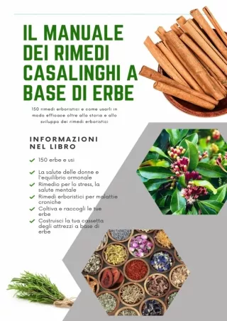 (PDF/DOWNLOAD) Il manuale dei rimedi casalinghi a base di erbe: 150 erboristeria