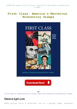 DOWNLOAD eBook First Class America's Marvelous Midcentury Stamps