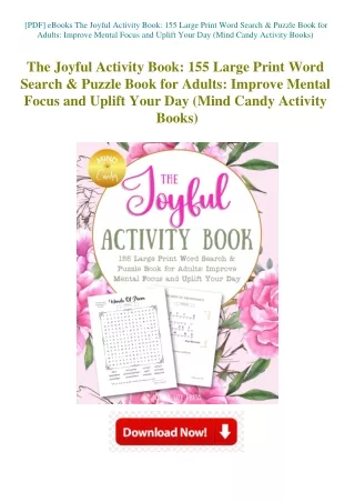 [PDF] eBooks The Joyful Activity Book 155 Large Print Word Search & Puzzle Book