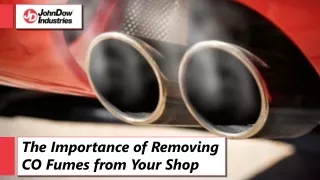 The Importance of Removing CO Fumes from Your Shop