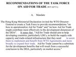 RECOMMENDATIONS OF THE TASK FORCE ON AID FOR TRADE WT