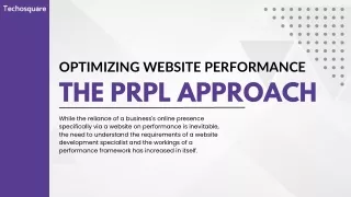 Optimizing Website Performance: A Guide to Accelerate Your Site with the PRPL Ap