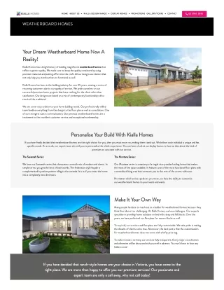 Weatherboard Homes